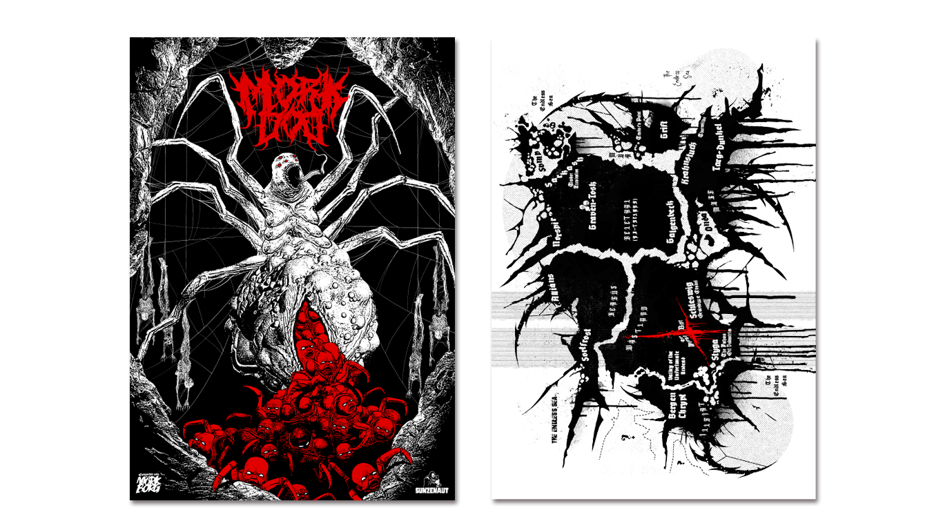 MÖRK DÖD double-print poster (A3)